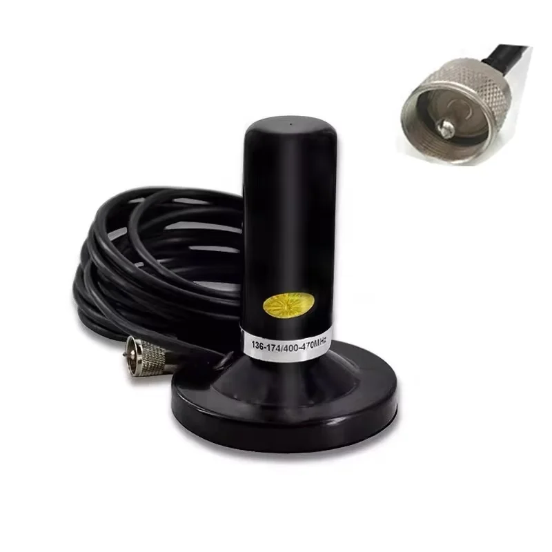 Walkie Talkie, Radio para Auto, Banda Dual VHF UHF, Antena PL259, Cable Coaxial de 5M, Base Magnética para ICOM, YEASU, KENWOOD, TYT, HAM