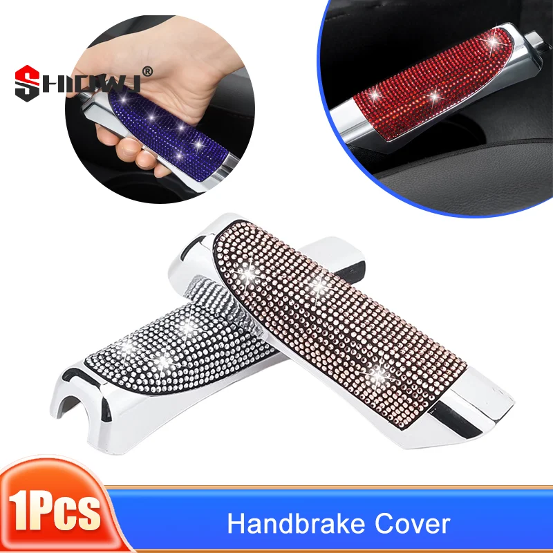 Universal Car Handbrake Cover Anti-slip Auto Gear Shift Collars Diamond Car Bling Decoration Accessories Car Interior