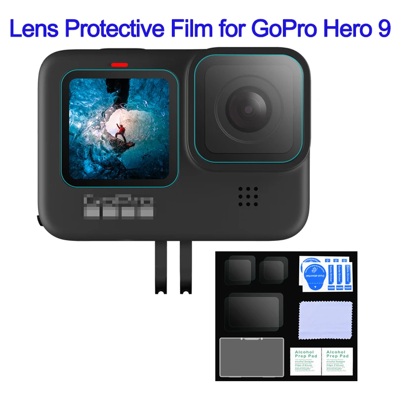 Tempered Glass Screen Protector Cover Case for GoPro Hero 9/10/11 Lens Protection Protective Film for GoPro Hero 11 Accessories