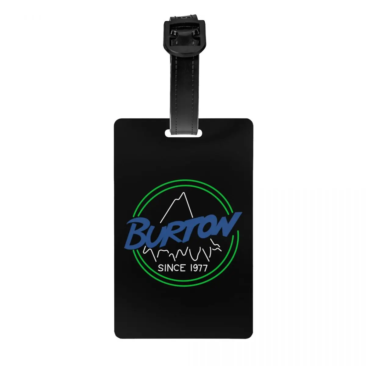 Burtons Mountain Snowboard Luggage Tags Custom Baggage Tags Privacy Cover ID Label