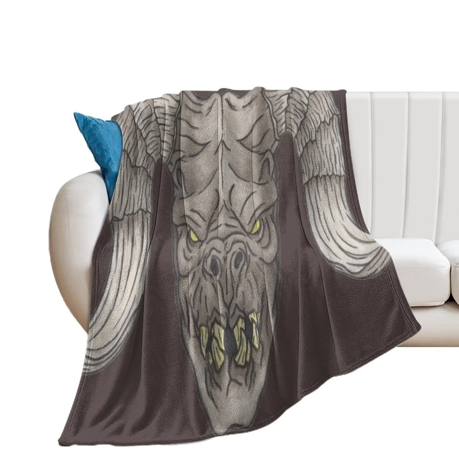 

Deathclaw Head. Throw Blanket Furrys Beautifuls Decorative Throw Blankets