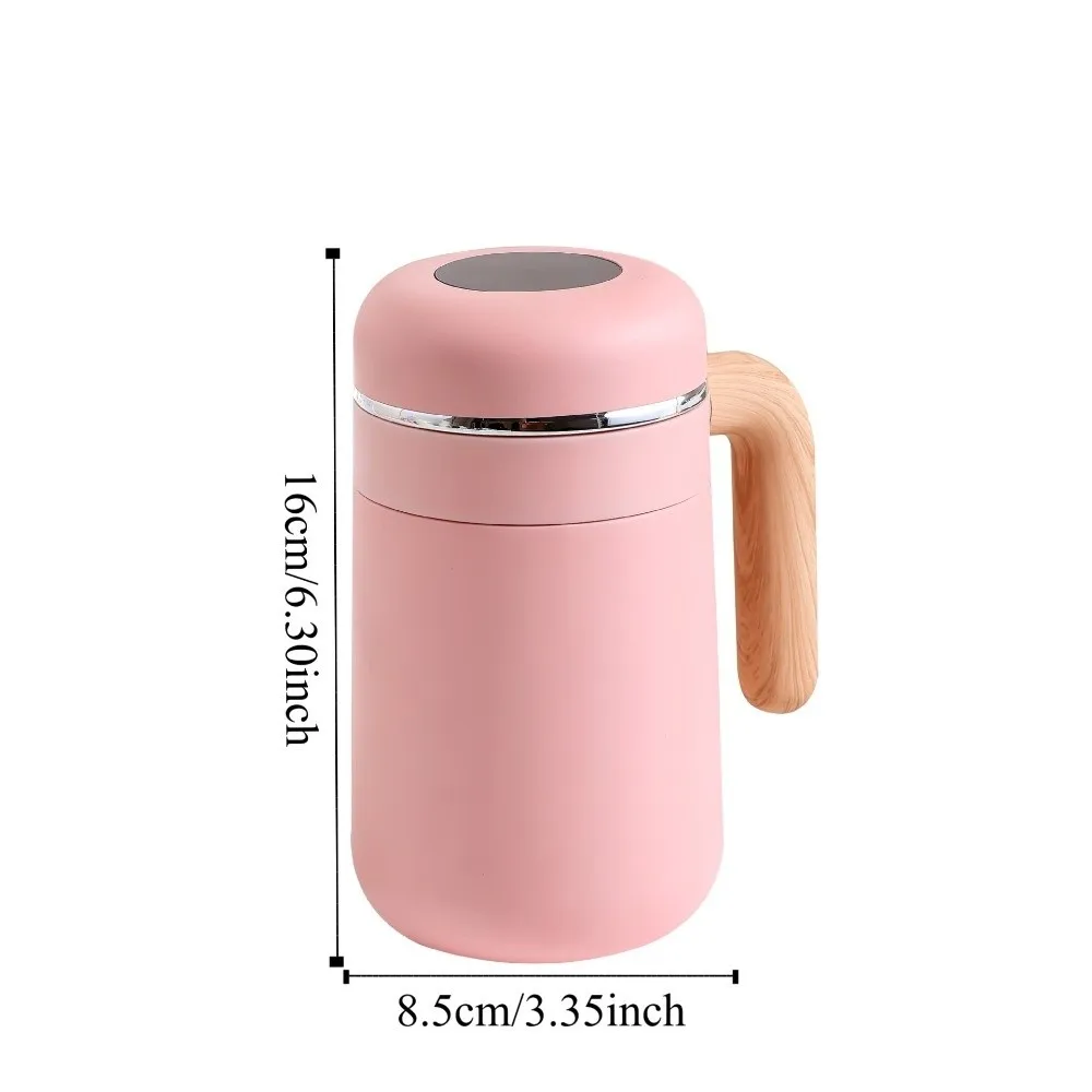 Taza Termo con aislamiento térmico de 480ml, taza térmica de acero inoxidable a prueba de fugas, antideslizante con filtro, taza de café para el hogar