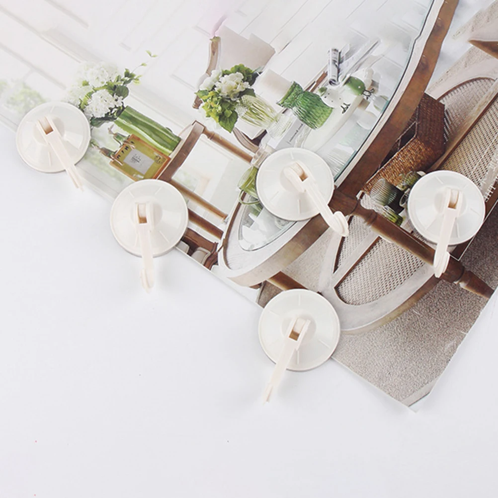 

10Pcs Suction Cup Hooks Reliable Heavy Duty Vacuum Holder for Bathroom Kitchen Towels Bags Umbrella Storage Suction Cup Hooks