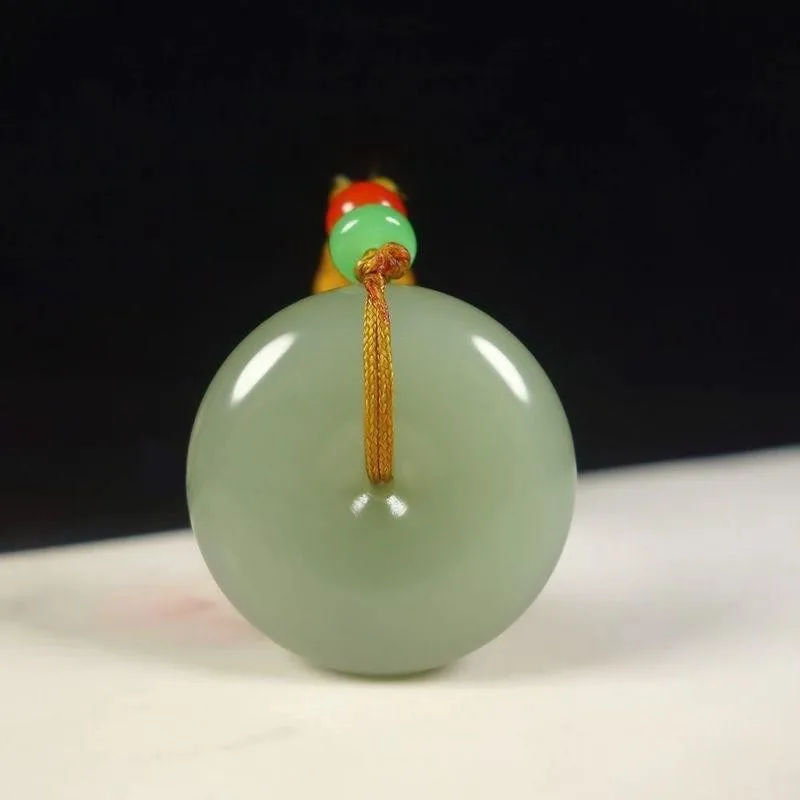 

Нефритовый кулон-оберег «Застежка мира» из Синьцзян-Хотана (Цинхай) для мужчин и женщин, с сертификатом