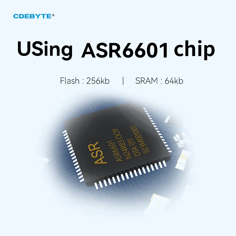 ASR6601 LoraWan Wireless Module 915MHZ CDEBYTE E78-915LN22S(6601) Low Power Consumption ABP/OTAA IPEX/Stamp Hole 22dBm Module