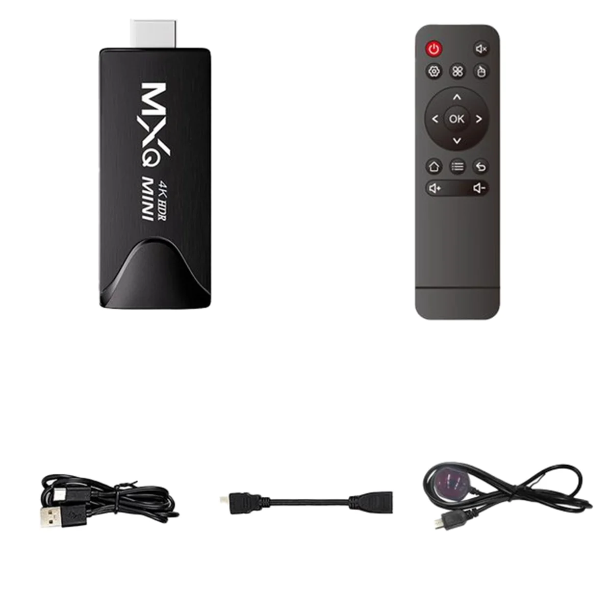 Mini Smart TV Stick Android 10 Quad Core Support 4K HD Play Store 2.4G Wifi TV Stick Android 265 Media Player Set