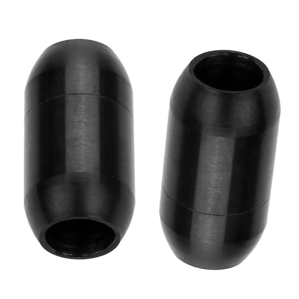 Column Screw Magnetic Clasp Stainless Steel Cord End Cap Connector Bracelet Necklace Jewelry Making Kit for Leather Rope