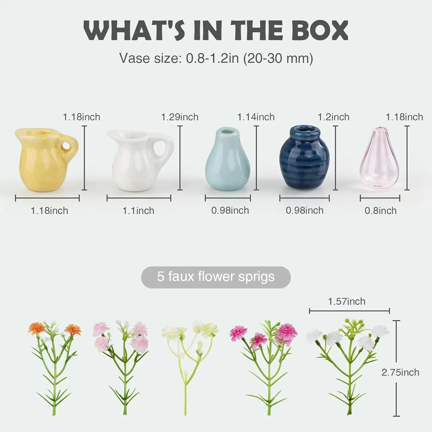 Mini Ceramic Vase Fridge Magnets, Magnetic Decorative Vase for Refrigerator with Flowers.Refrigerator Kitchen Office Decoration