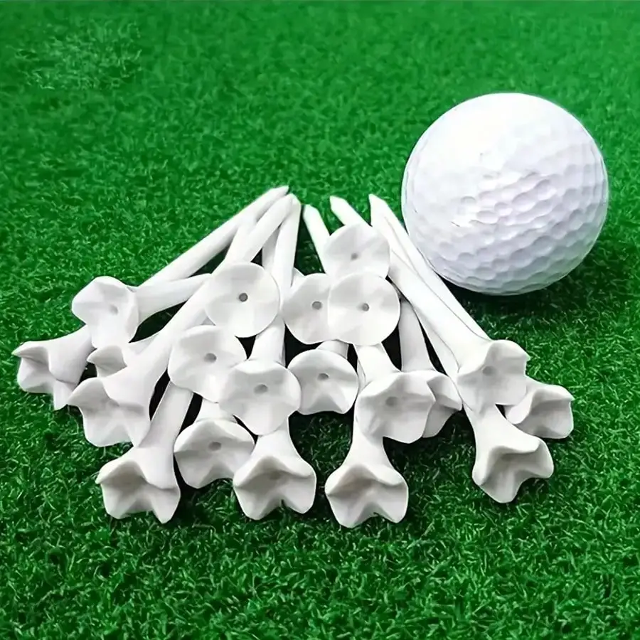 

50Pcs Durable Unbreakable Plastic Golf Tees Reusable Stable Low Resistance Design Practical Professional Golf Accessories Fine Gifts Perfect For Golf Lovers Daily Course Training And Outdoor Playing Use