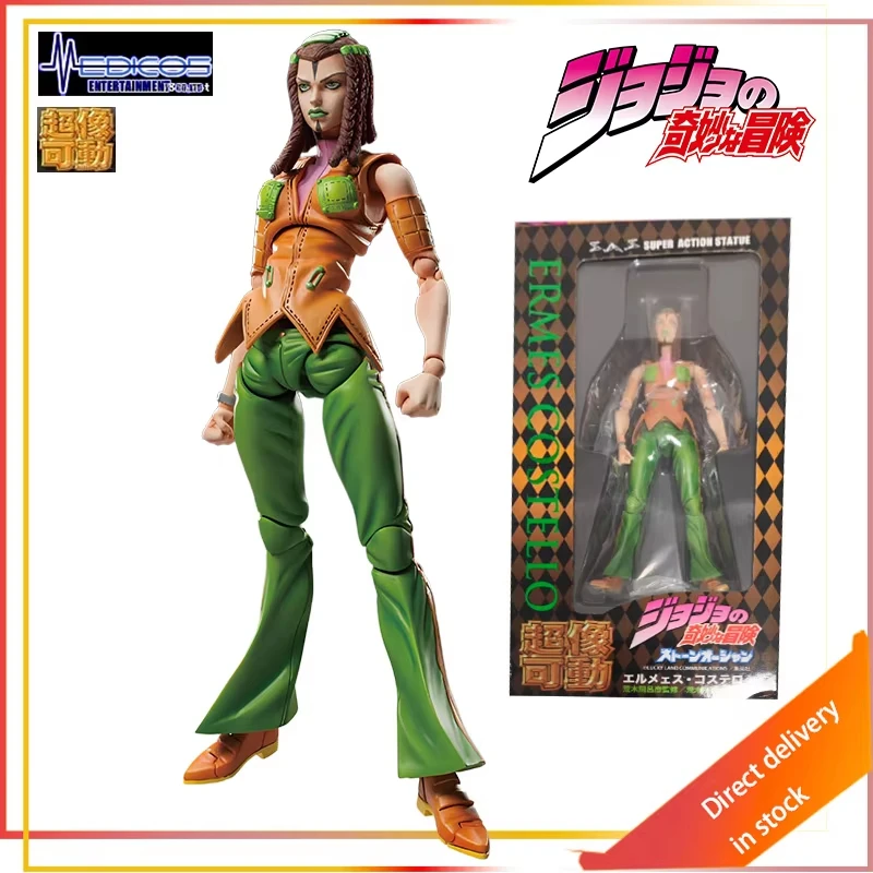 100% Original In Stock MEDICOS-E Super Moving  Hermes Costello JOJO'S BIZARRE ADVENTURE STONE OCEAN Figure Model Action Toys