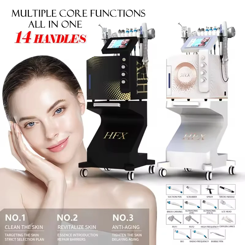 

14 in 1 Facial Deep Cleaning Machine Face Lifting and Tightening Blackhead Removal Multifunctional Skincare Machine