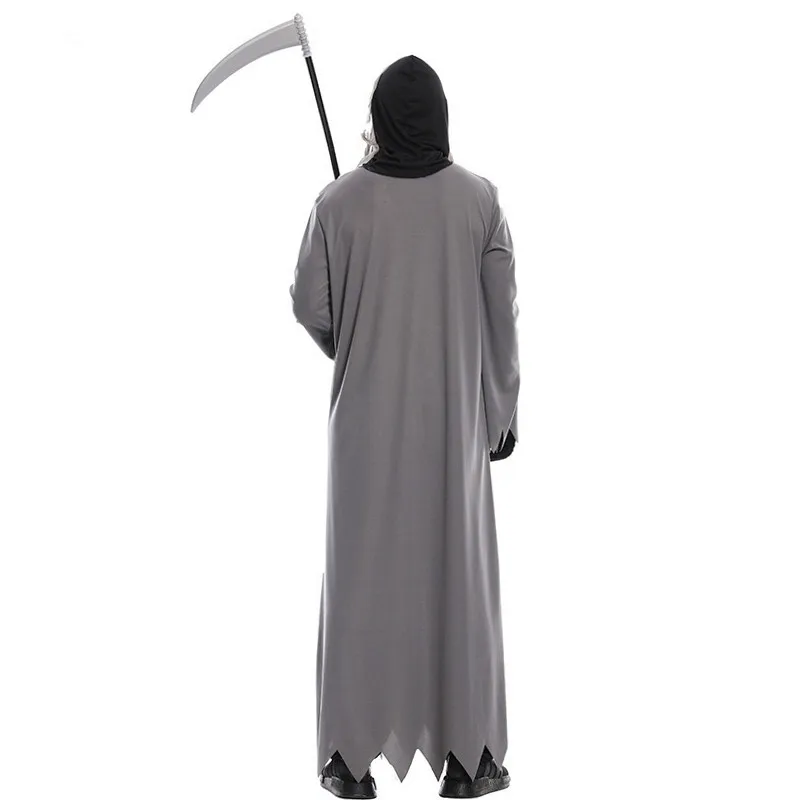 Uomini Ghost Soul Reaper spaventoso Cosplay adulto Halloween morte costumi carnevale Purim Parade Masquerade gioco di ruolo spettacolo Party Dress