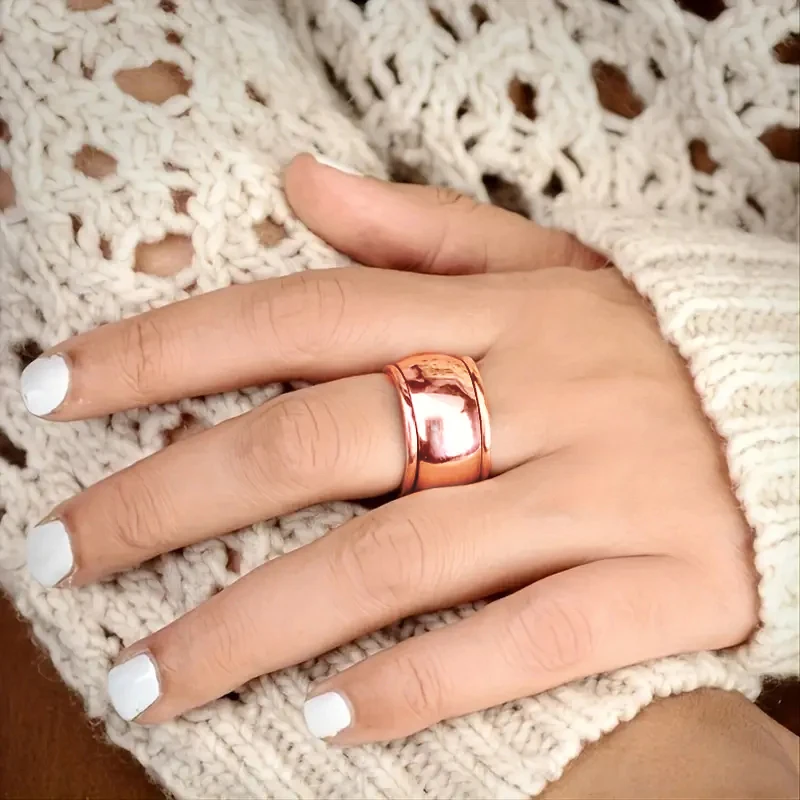 Huitan Men/Women Smooth Rings Simple Versatile Couple Rings Daily Wear Hip Hop Y2K Accessories Cool Girls Boys Statement Jewelry