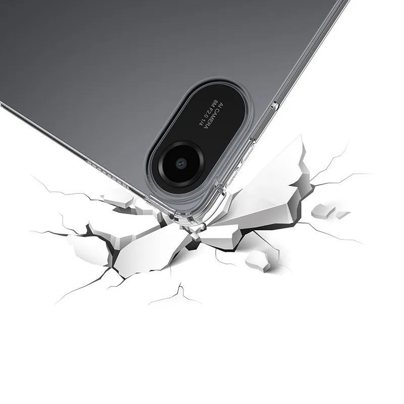 1x غطاء من البولي يوريثان الحراري الناعم المقاوم للصدمات لـ Redmi Pad 2 Pad2 11 ''2025 اللوحي حافظة واقية من الجلد الشفاف