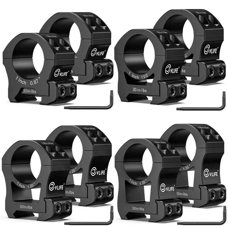 

CVLIFE 1 Inch Precision Scope Rings 2 Pieces Tactical Rifle Scope Mount Compatible with Picatinny Rails and More
