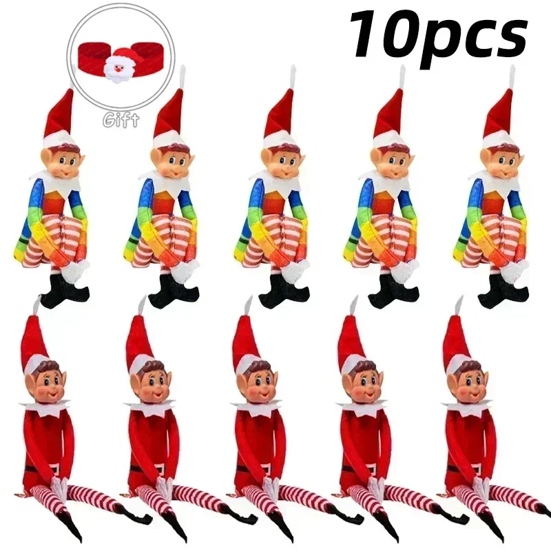 42cm10pcs prompt goods Christmas Elf Behaving Behavin BadlyPlush Toy Novelty Long Bendy Naughty Boy Elf on The Shelf  Elves Doll