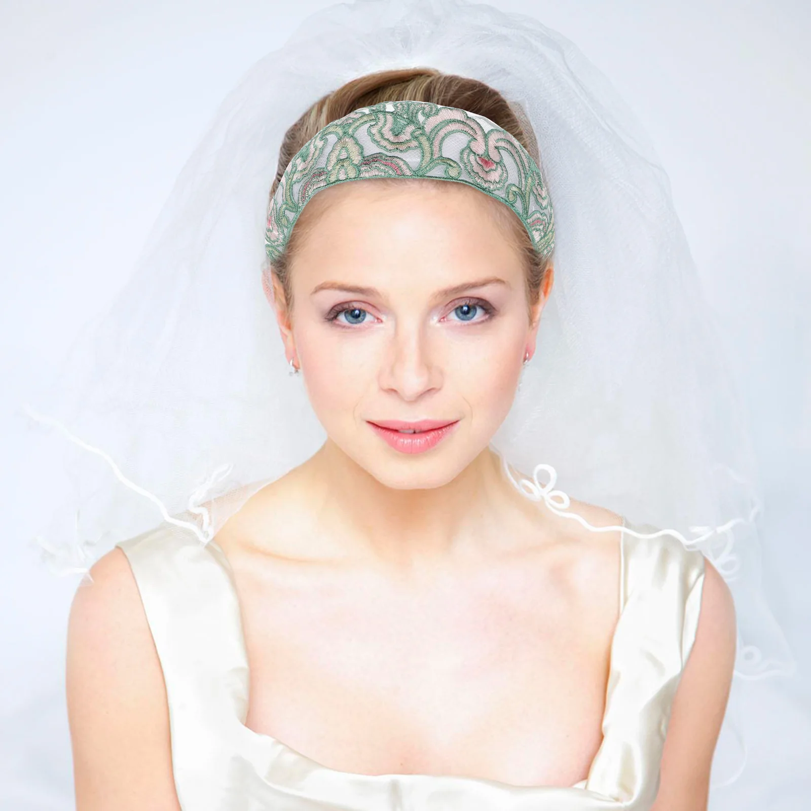 

Floral Embroidery Headb Accessories Non Slip Womens Headb s Comfortable Gauze Material Valentine Skincare