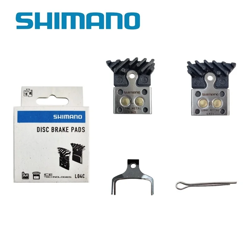 Shimano L04C Sintered Disc Brake Pads - With Cooling Fins - For 2 Piston Caliper