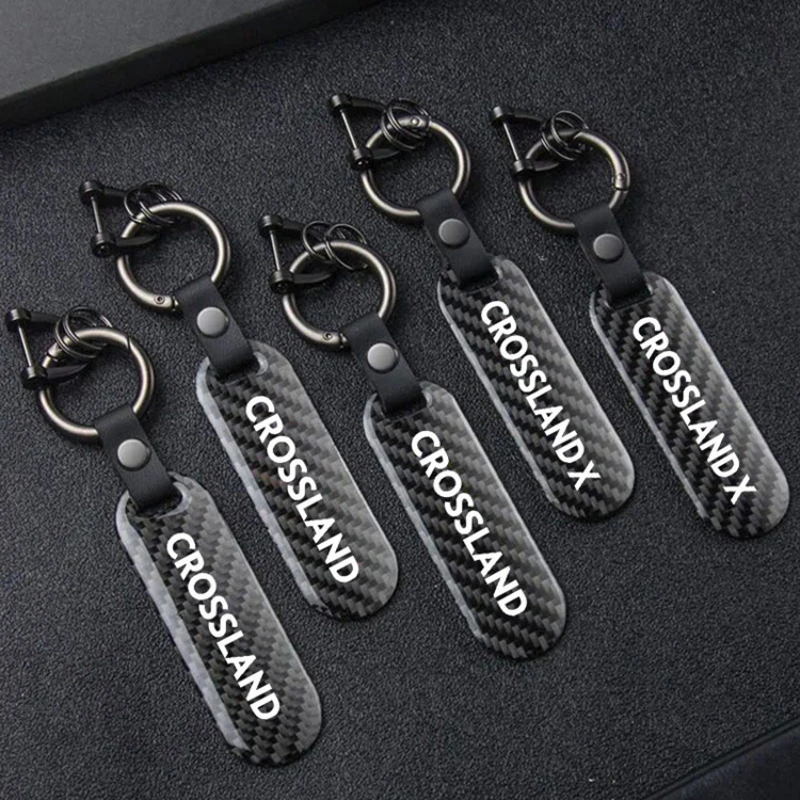 Car Logo Styling Keychain Personalized Customized Keyring Business Gifts For OPEL Crossland X 2018 2021 Key Chain Accessories