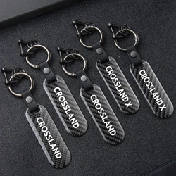 Car Logo Styling Keychain Personalized Customized Keyring Business Gifts For OPEL Crossland X 2018 2021 Key Chain Accessories