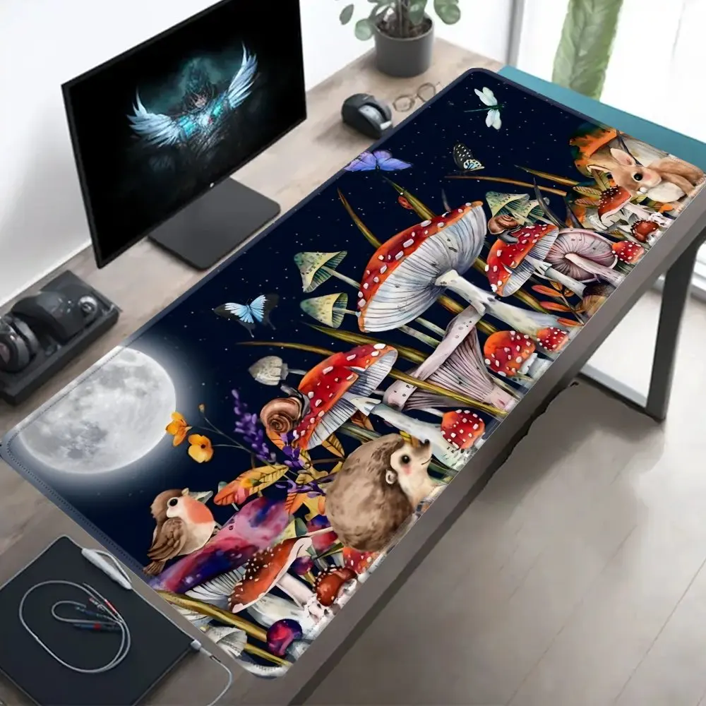 

Mushroom Game mouse pad, extra-large xxl, is made of extended and thickened rubber for PC desktop decoration, gaming and work
