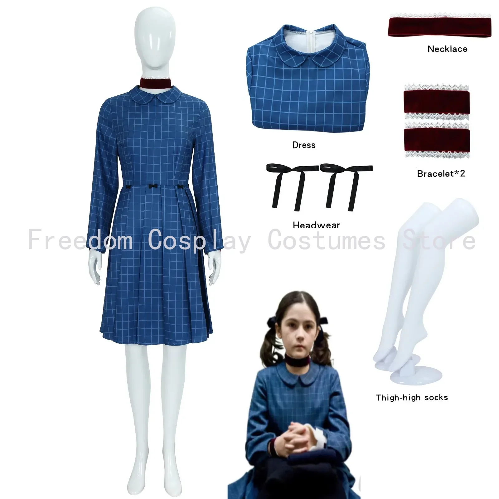 

American horror movie orphan complaints cosplay costumes, Esther cos Adult Women Dress Halloween factory performance costumes