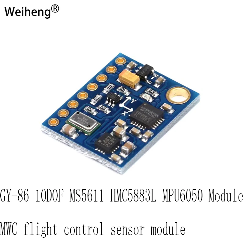 1PCS GY-86 10DOF MS5611 HMC5883L MPU6050 Module MWC Flight Control Sensor Module
