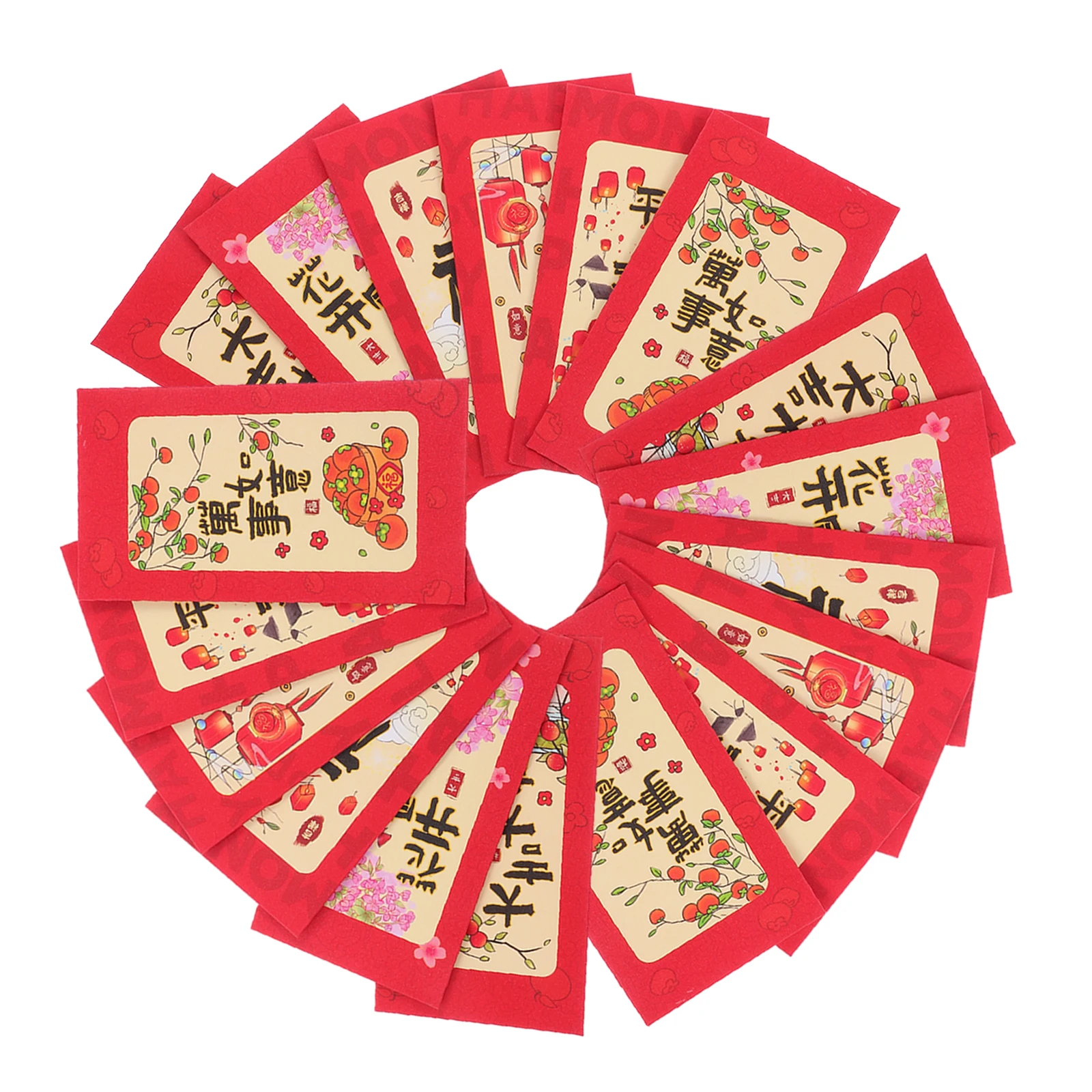 

18pcs 3D Red Envelopes Lunar New Year Chinese New Year Pattern Paper Cash Envelopes Festive Spring Festival Hong Bao