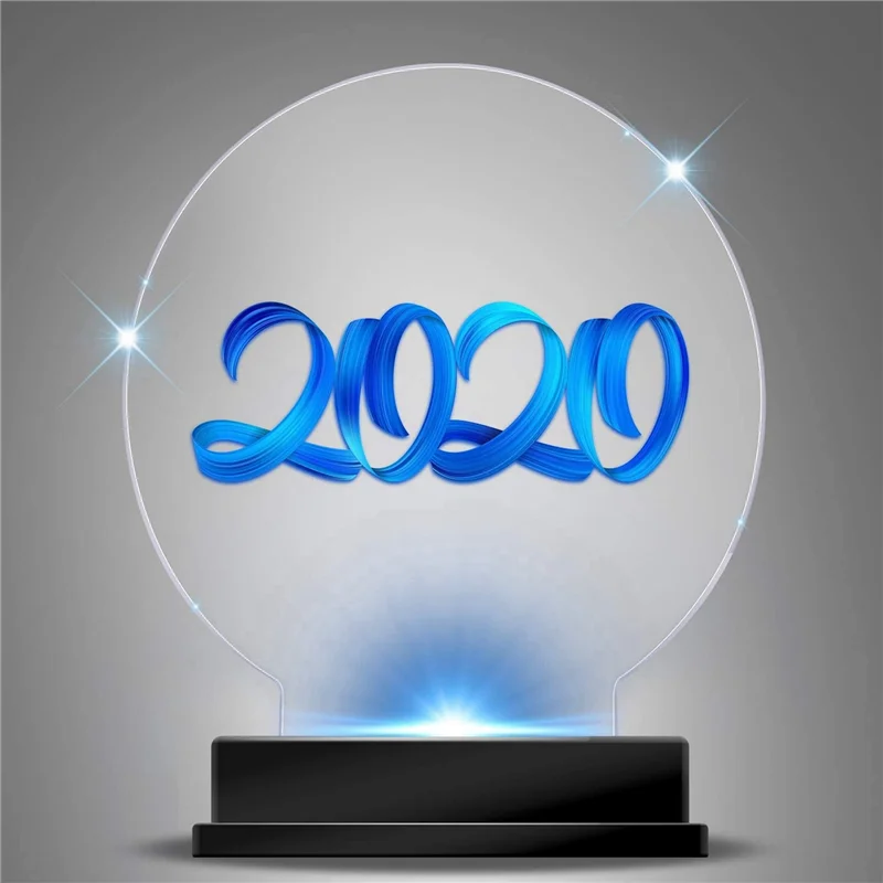 12 قطعة لوح أكريليك شفاف لوحة مستديرة سميكة (4 مللي متر) لوح أكريليك بلاستيكي لقاعدة إضاءة LED ، علامة ، مشاريع عرض ذاتية الصنع-B09B #4