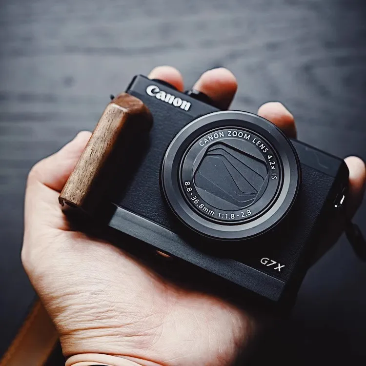 2025 خشبية L قوس ترايبود الإفراج السريع لوحة قاعدة قبضة مقبض لكانون G7XM3 G7X G7X2 G7X3 Arca-السويسرية RRS ملحق