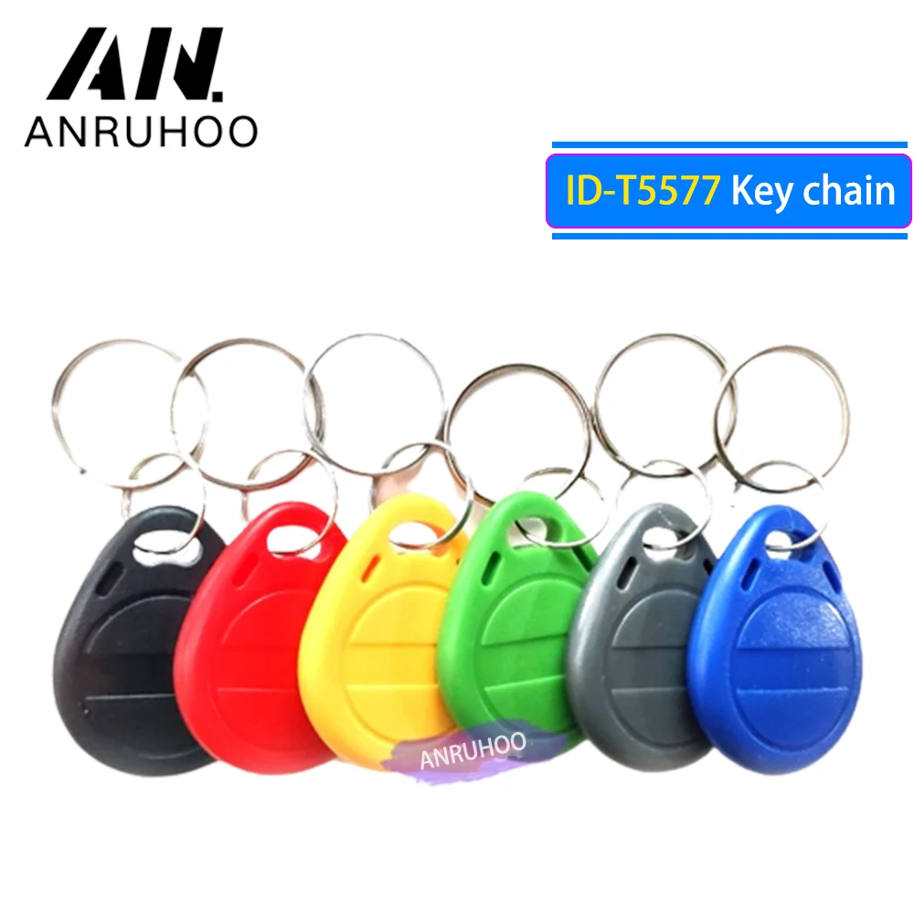 5/10pcs Rfid Em4305 Smart Chip Token Id125khz Keychain T5577 Tag Copy Can Be Repeatedly Erased Badge Ring Duplicator Clone Write