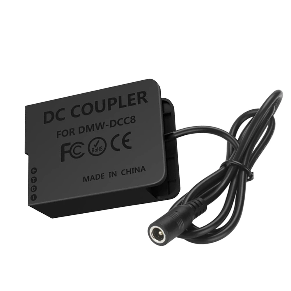 DMW-DCC8 BLC12 Dummy Battery USB-C Kit Replace DMW-AC8 AC Power Adapter for Panasonic Lumix DMC-G5 G6 G7 GX8 G80 G81 G85 GH2