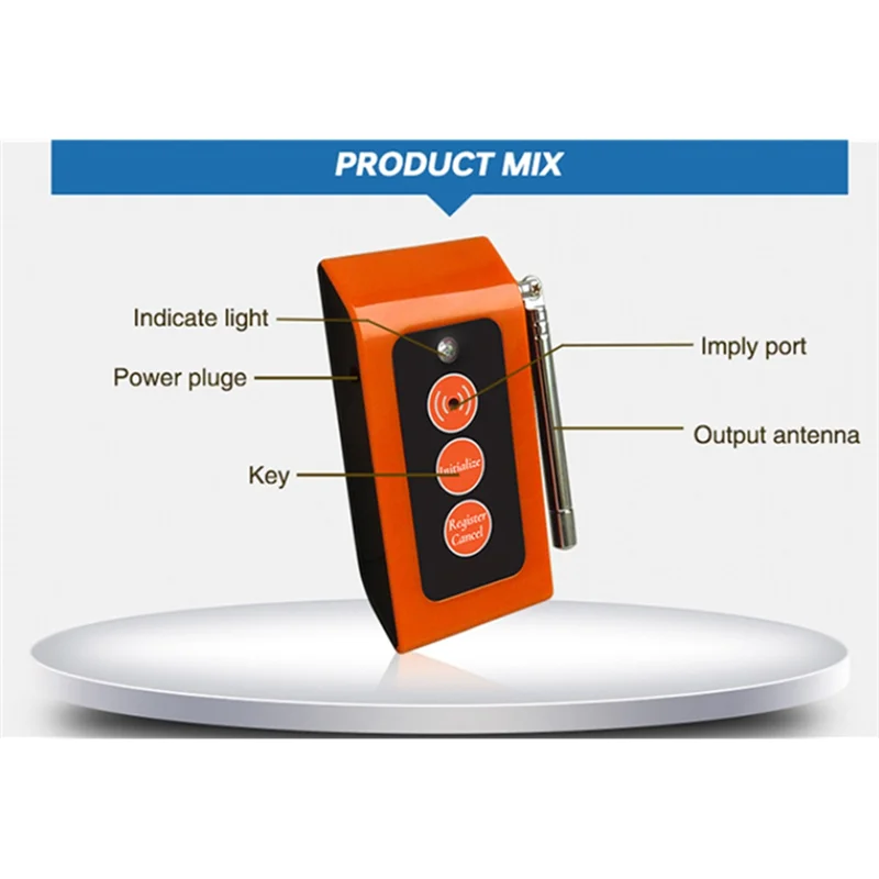 환자 경보 시스템 비상 소리 및 빛 경보 소형 간병인 수신기 SC-R16 US 플러그
