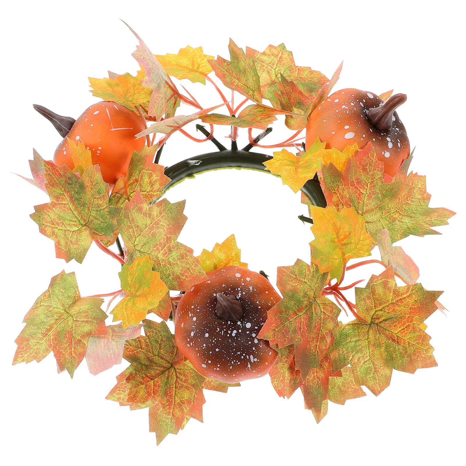 

Fall Ring Maple Leaf Pumpkin Creative Fall Decoration for Thanksgiving Wedding Halloween Party Rings