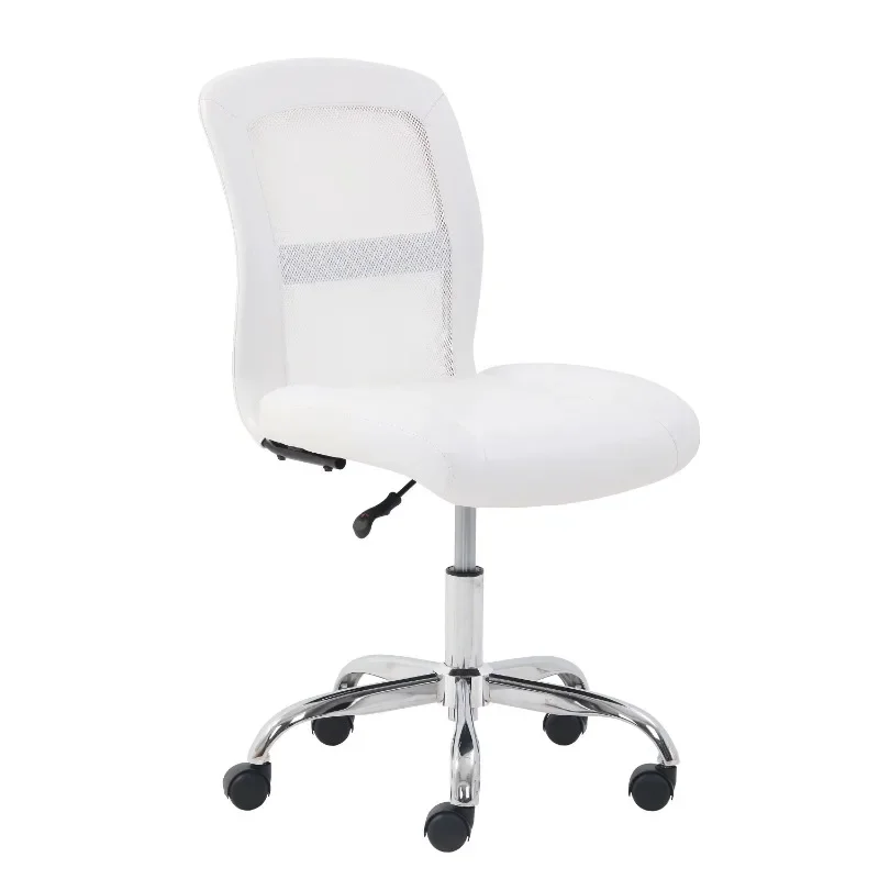 

Mid-Back, Vinyl Mesh Task Office Chair, White