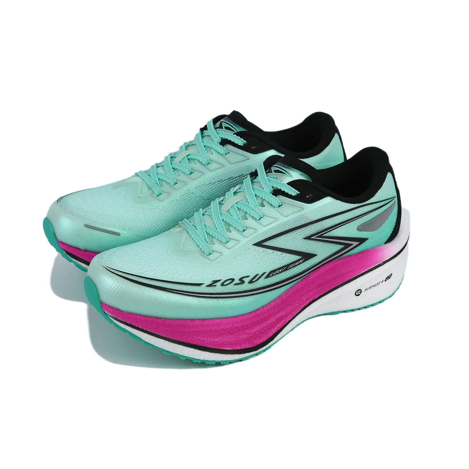 Wuyin 1.0 Thick-Soled Cushioning Rebound Running Shoes for Daily Training, Comfortable Jogging, Stable Half-Palm Carbon Plate Professional Marathon Running Shoes