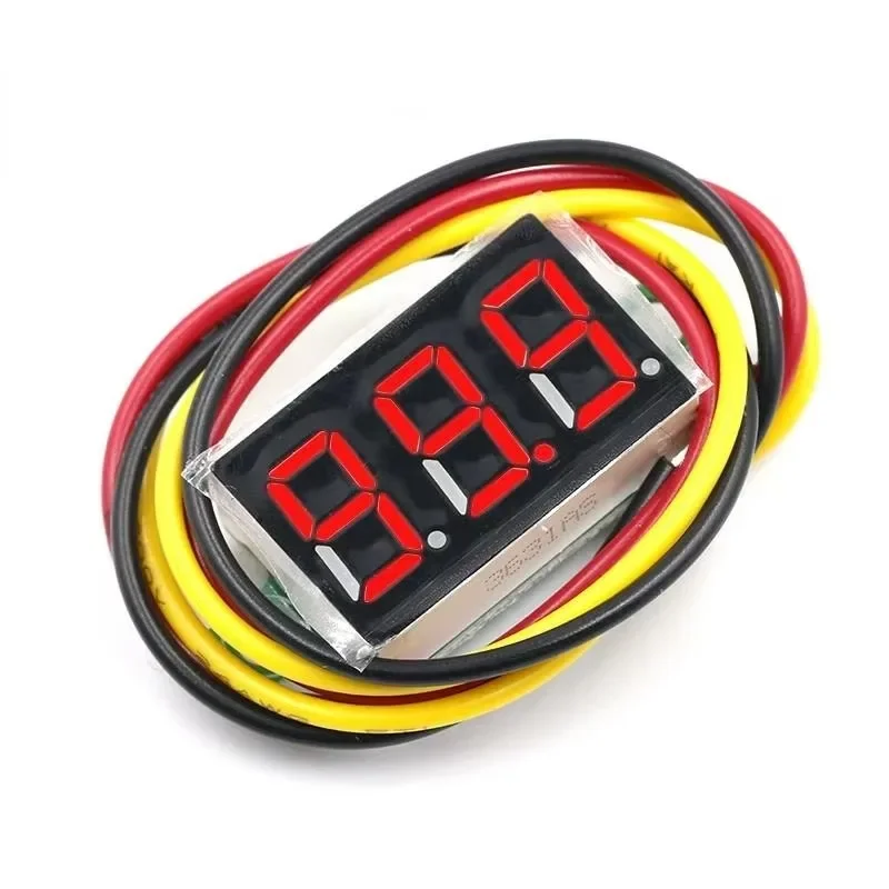 Mini Digital Voltmeter Voltage Meter 3-Wire 0.36 Inch DC 0-30V Red Digital LED Electronic Parts Accessories Digital Voltmeter