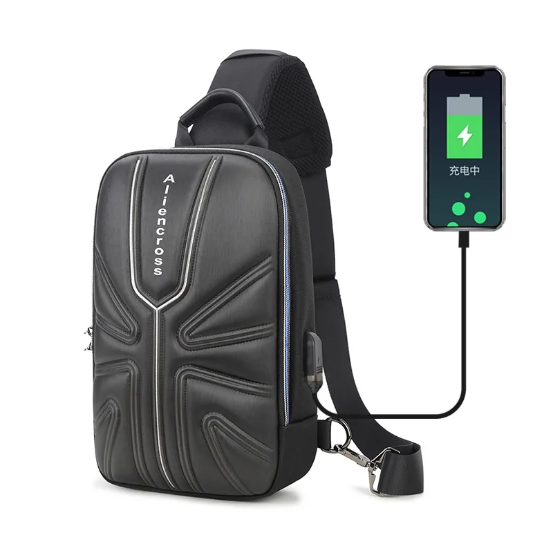 

New Stylish Trendsetter Men's Chest Bag, Large-Capacity Outdoor Leisure Crossbody Bag, Waterproof Shoulder Bag