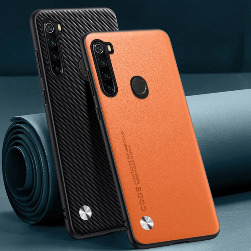 Luxury PU Leather Case For Xiaomi Redmi Note 8 8T 8 T Back Cover Matte Silicone Protection Phone Case For Redmi Note 8 Pro 8Pro