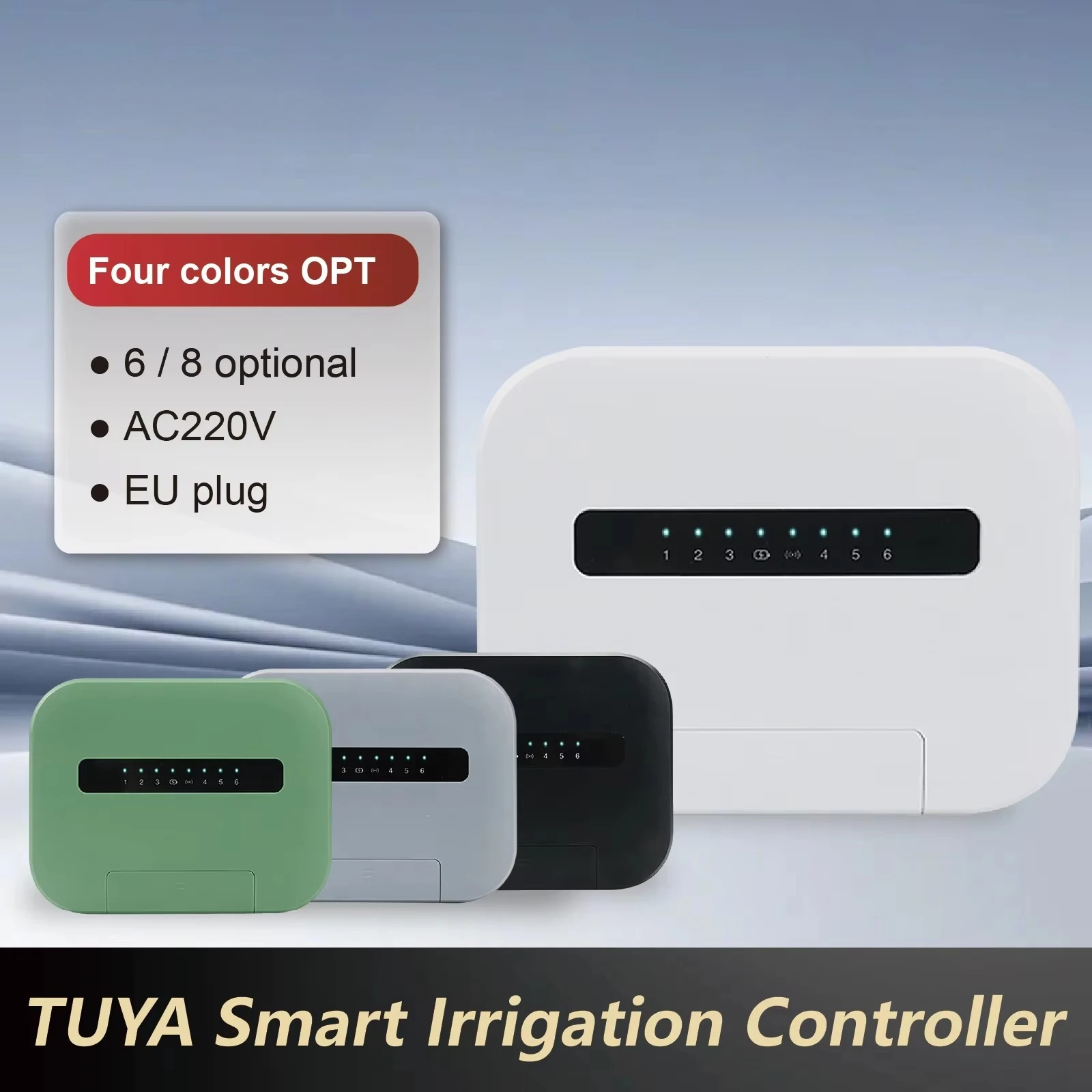 8 Zone TUYA Smart WiFi Irrigation Controller Sprinkler Timer APP Remote Garden Lawn Watering System Auto Irrigation