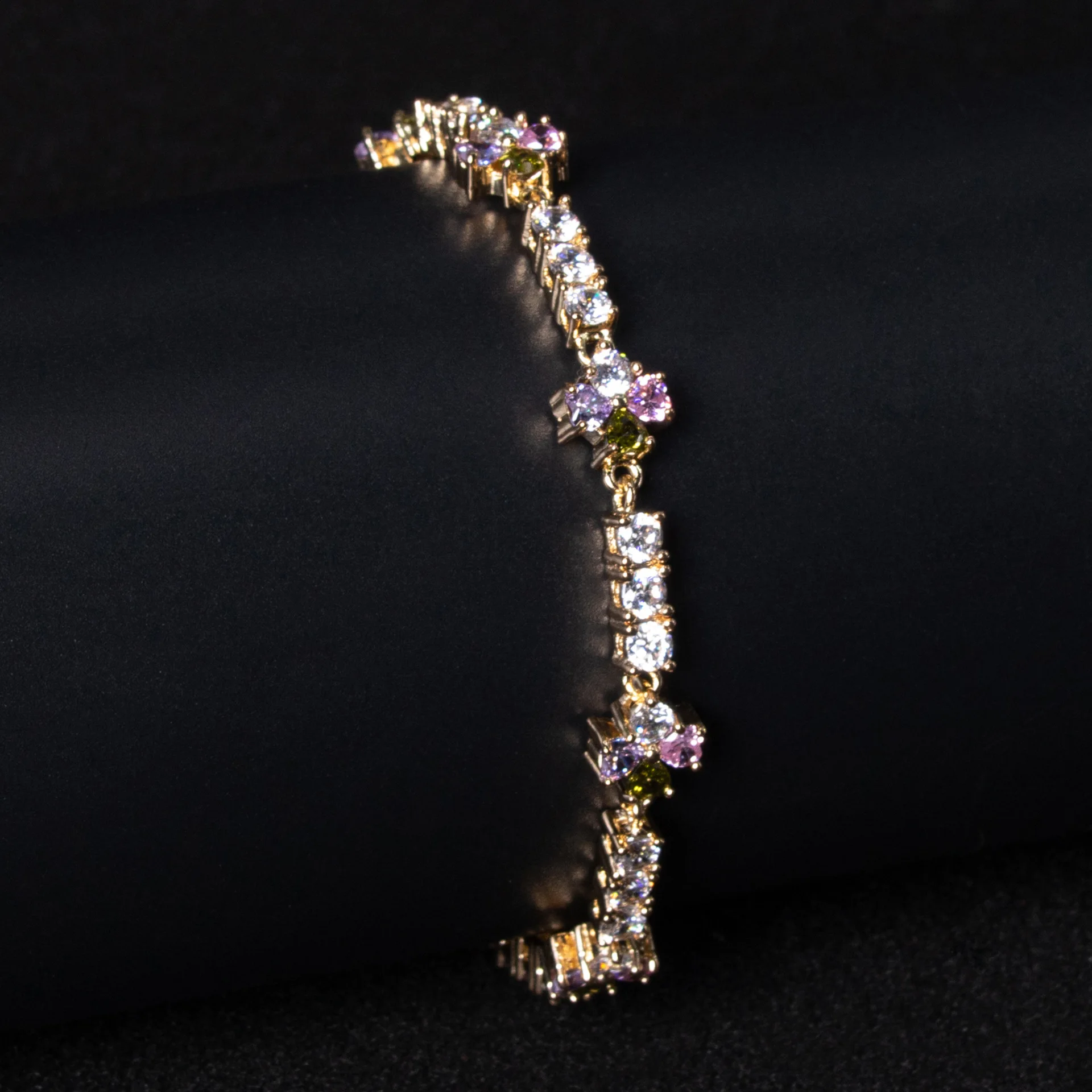 

HIBRIDE New Gentle Simple Glow Bracelet Women's Dress Jewellery Set Holiday Gift Daily Party Banquet Saudi Bridal Wedding B18