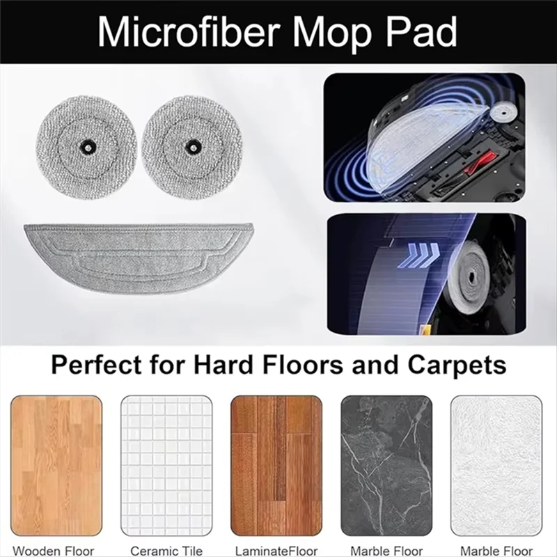 【Berserk】подходит для Roborock Saros 10R, S9 Maxv Slim, G20S Ultra, аксессуары, основная боковая щетка, фильтр, швабра, комплект мешков для пыли