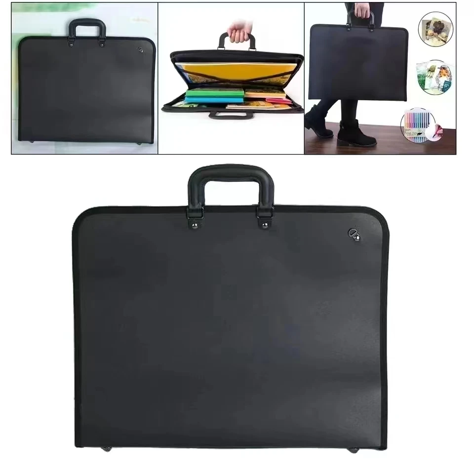 Imagem -02 - Carteira Preta para Art Work e Pintura Imagem Folder Bolsa Water Proof a3