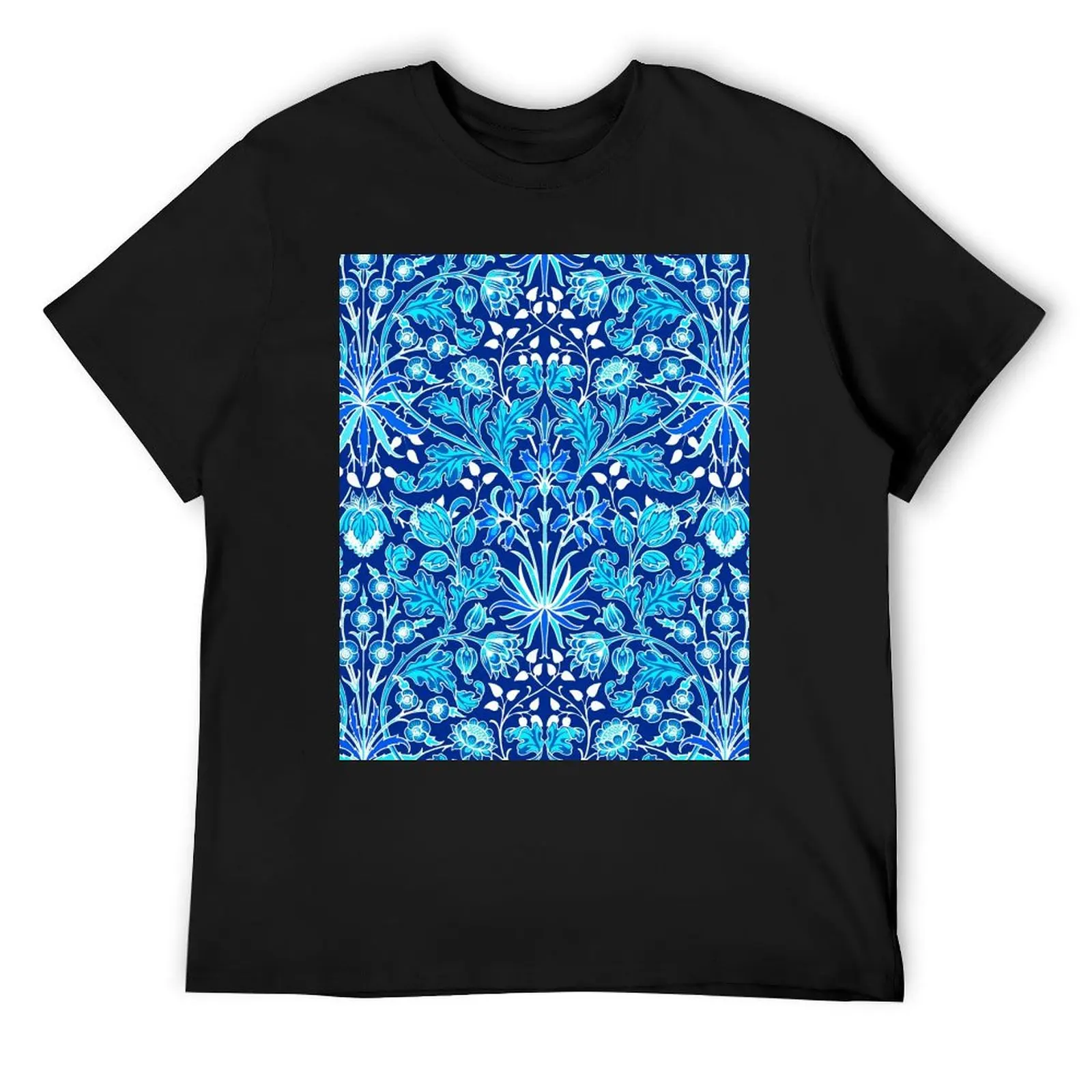 

William Morris Hyacinth Print, Navy and Cobalt Blue T-Shirt