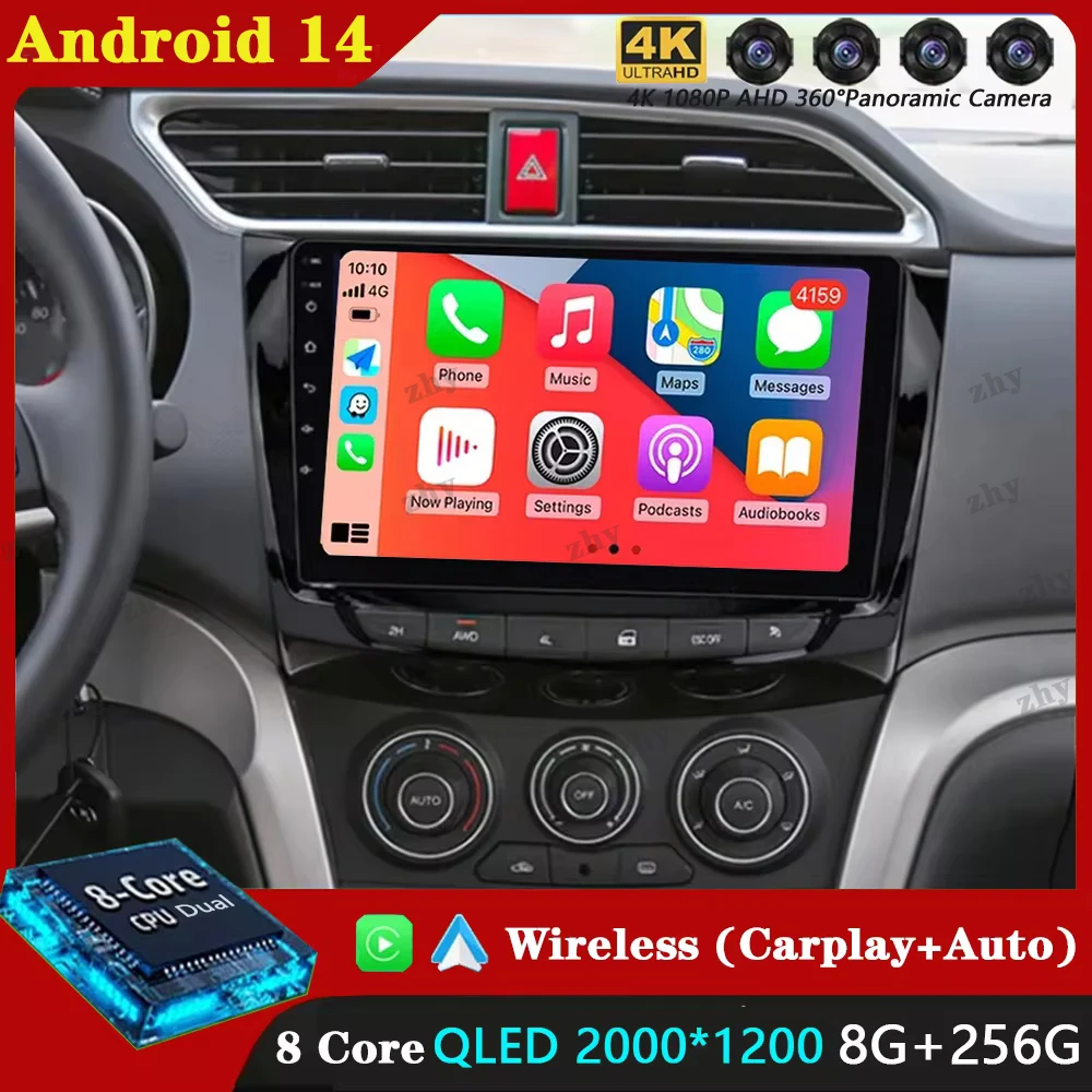 Android 14 WIFI Stereo Car Radio For Greatwall GWM STEED Greatwall Wingle 6 2014-2018 Multimidia Video Player Auto CarPlay GPS