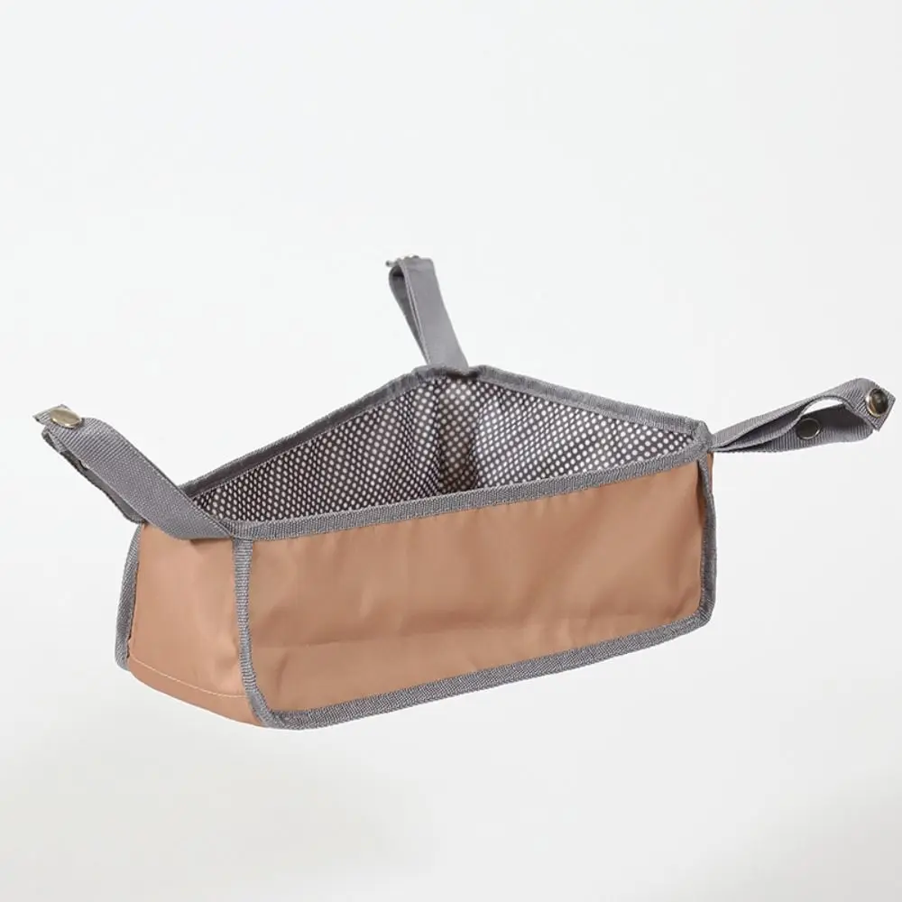 Oxford Cloth Baby Stroller Basket Large Capacity Water-proof Stroller Storage Bag Hard Board Easy To Install