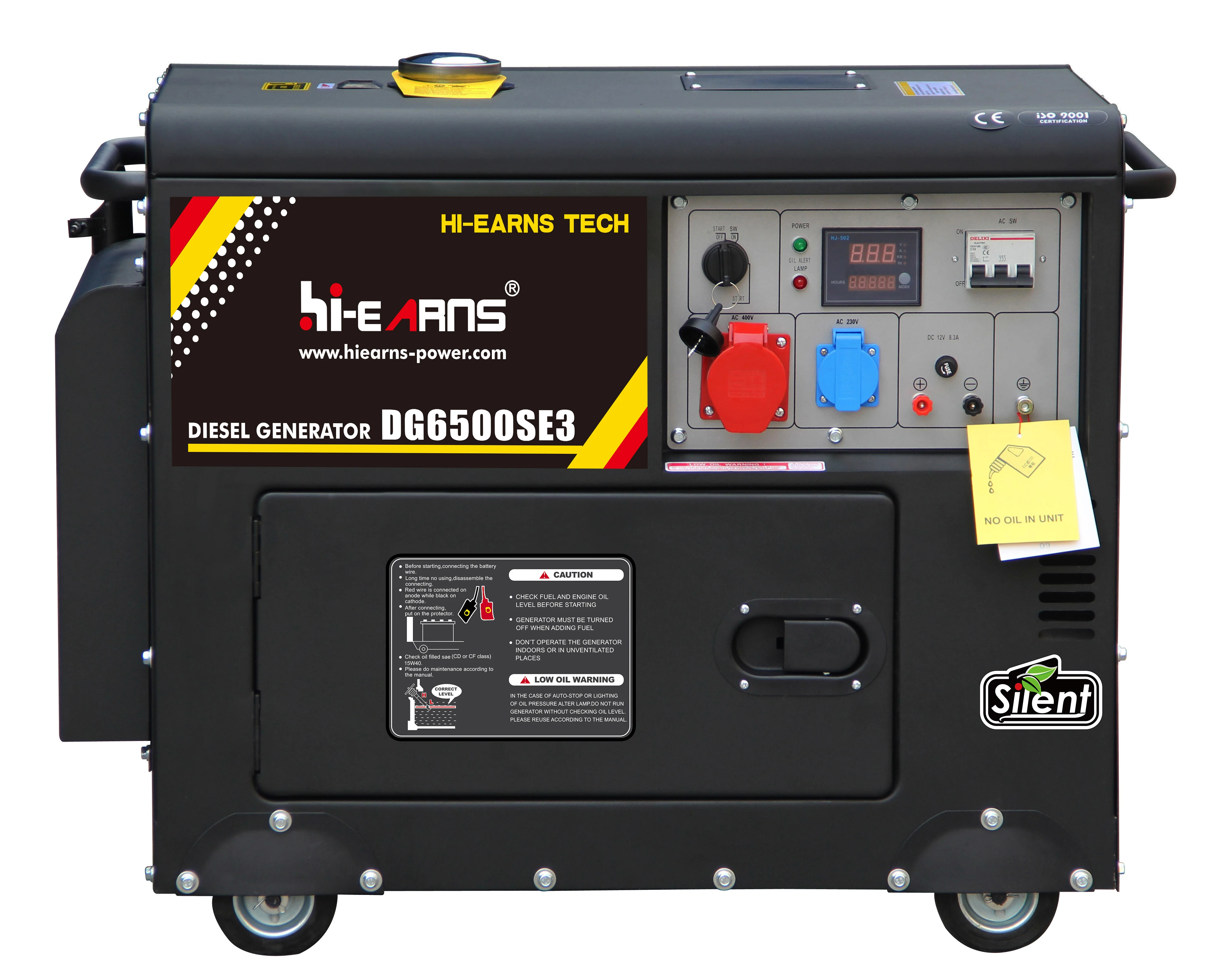 

5KW 6.3KVA Three Phase Silent Diesel Generator with Remote Control with Digital Panel