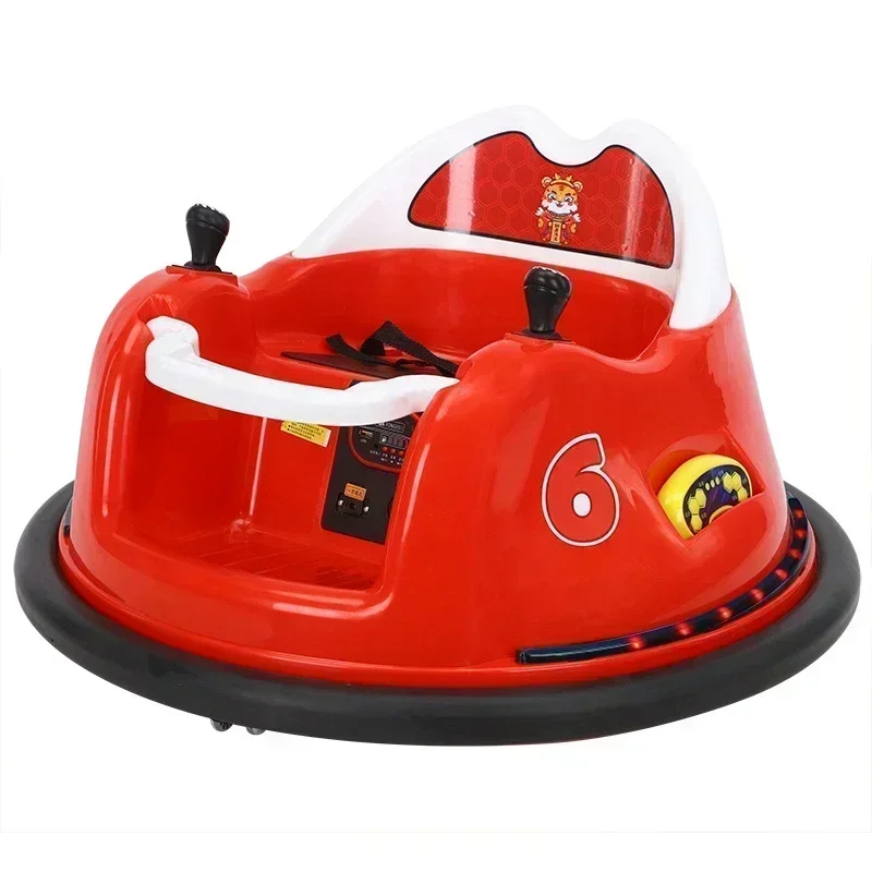 Carro elétrico para-choques infantil, controle remoto, brinquedo infantil do bebê, roda universal, pode sentar pessoas