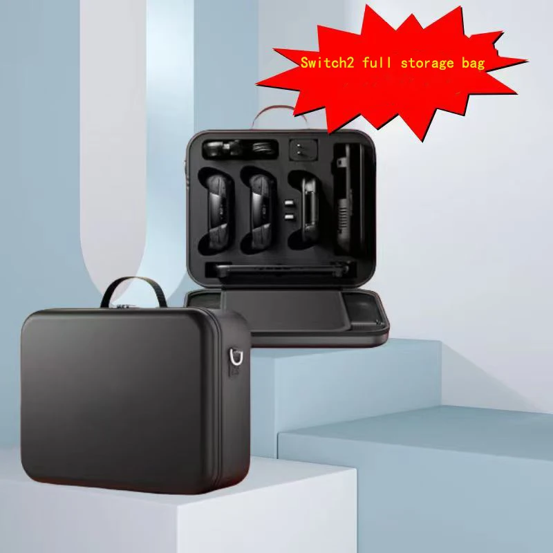 Cocok untuk tas penyimpanan switch2, casing pelindung switcholed, tas casing game ns2 set lengkap berkapasitas besar