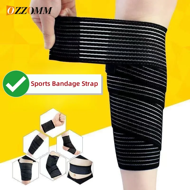 Suporte Elástico Respirável Envoltório Tornozelo Brace, Sports Bandage Strap, Compressão Joelho Cotovelo e Apoio de Pulso, 1Pc, 300cm